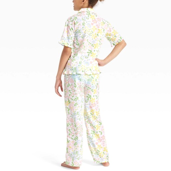NEW Girl’s size 8 Mommy & Me Matching Family Pajama Set Floral - Picture 2 of 10